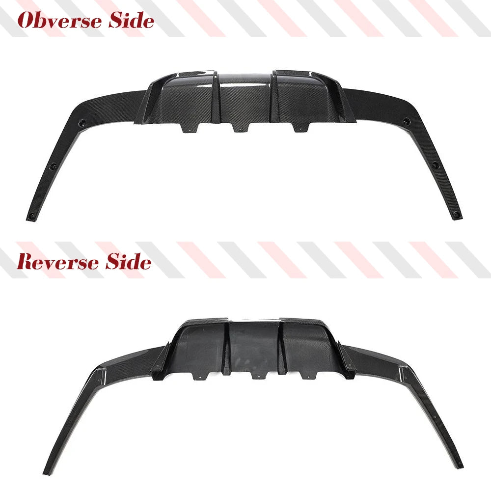 For BMW F06 F12 F13 M6 Carbon Fiber Frp Rear Bumper Lip Diffuser