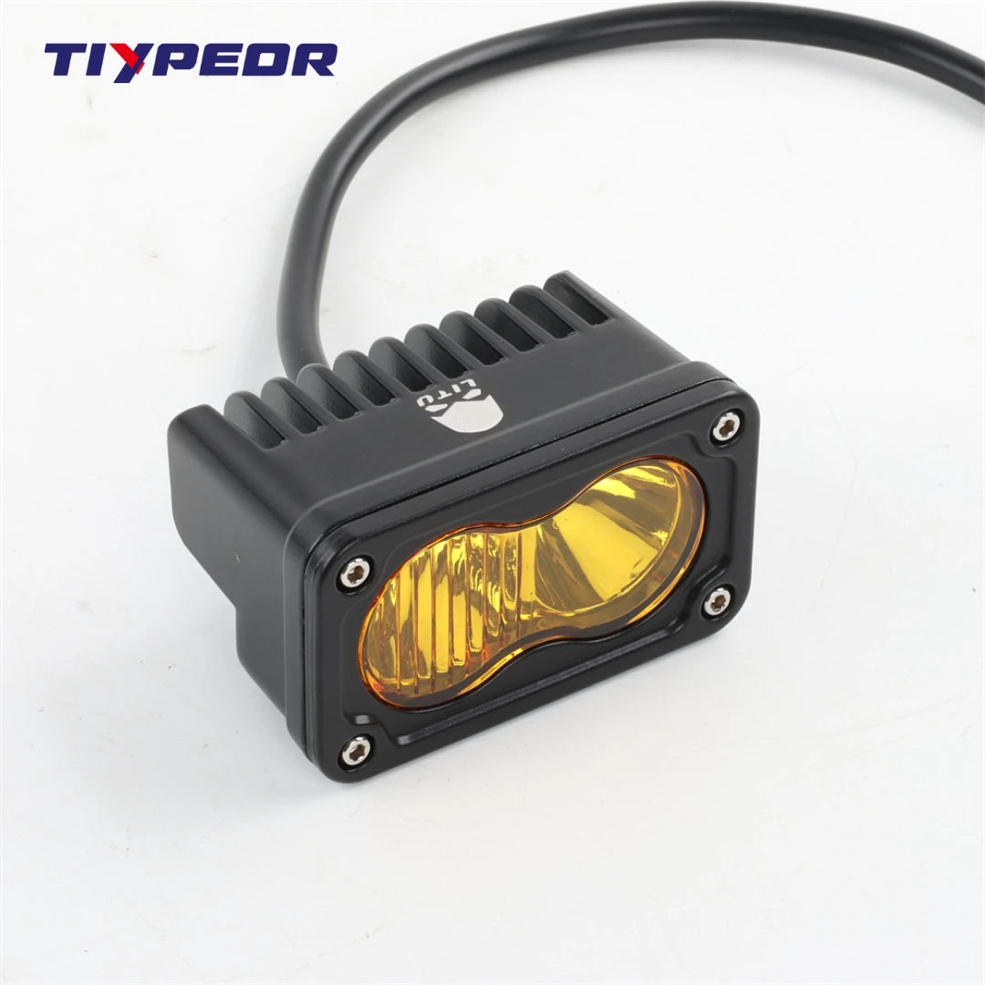 For Motorcycle Pickup Tiypeor Spotlight White Yellow Pod Driving