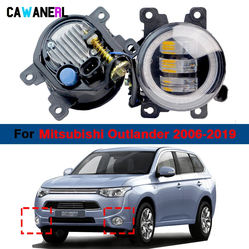 For Mitsubishi Outlander 2006-2019 X 30W H11 Angel Eye Fog