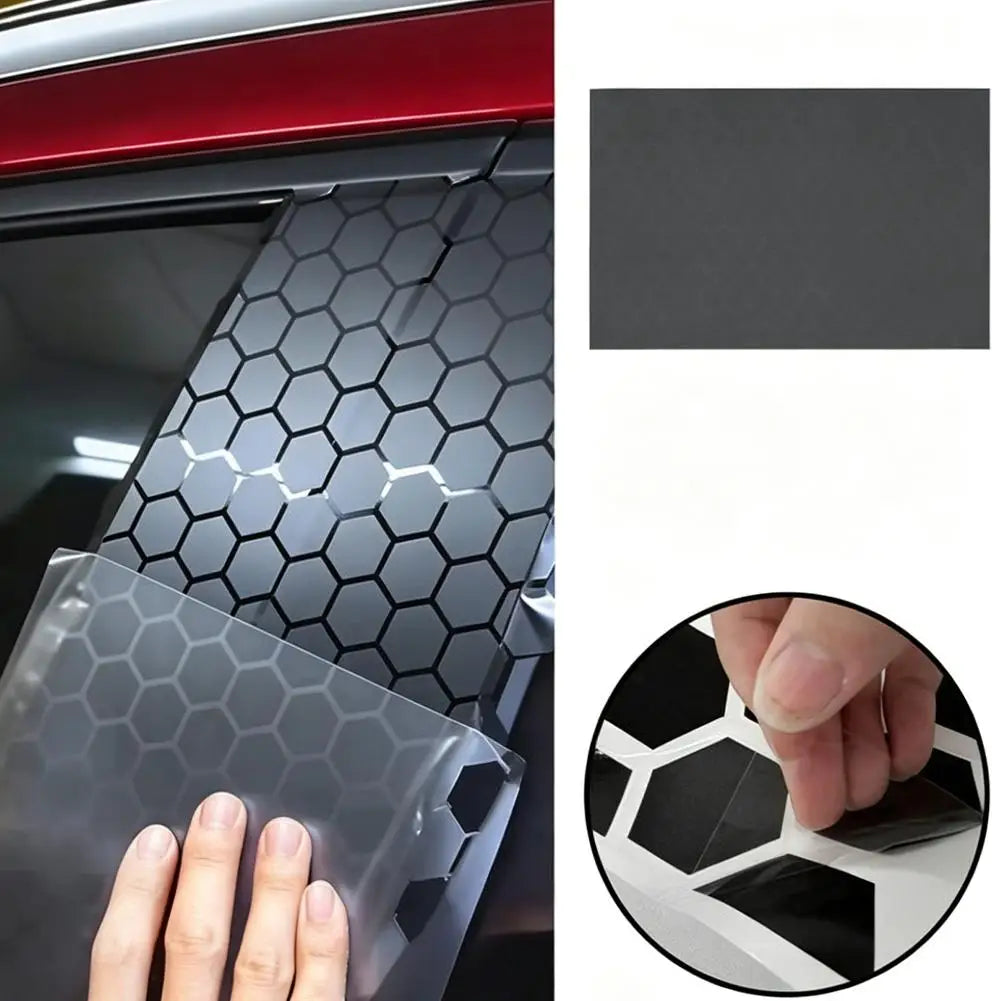 For Most Hexagon Honeycomb Window Decal Sticker Matte Black