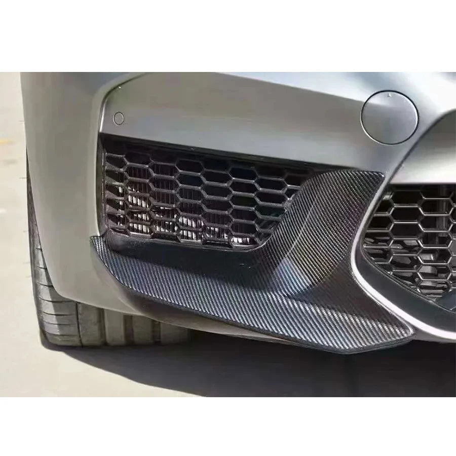 For BMW M5 F90 Carbon Fiber Front Lip Bumper Separator Diffuser