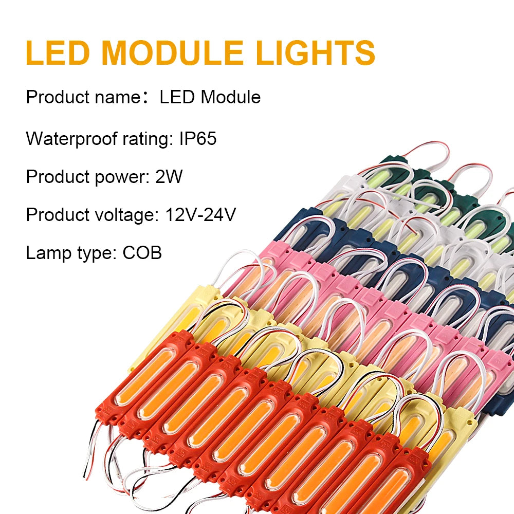 10PCS 12V 24V Trucks Side Marker Indicator Cob Super