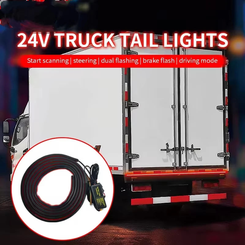 24V Truck Tailgate Strip Rear Tail Bar Waterproof Dynamic