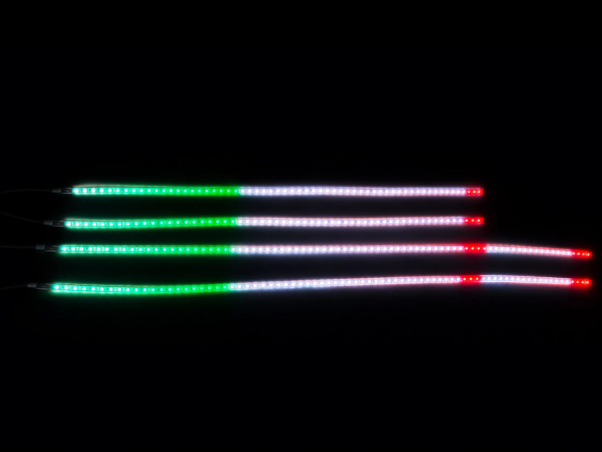4PCS RGB Chasing Underglow Kit Truck SUV Waterproof Underbody