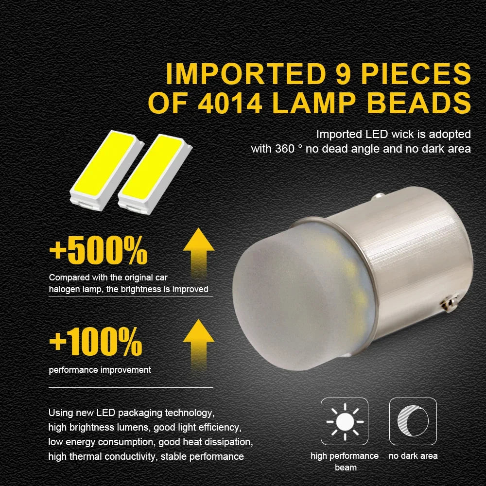2PCS P21 5W ba15s 1156 P21W Bulb py21w bay15d