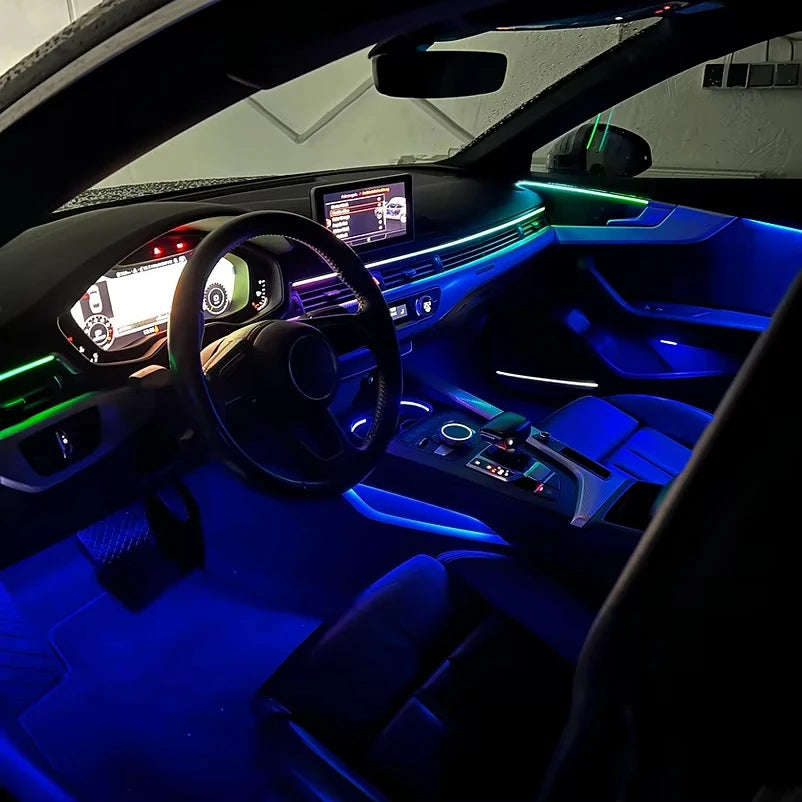 For Audi A4 A5 2017-2024 Full Interior Lighting System Easy