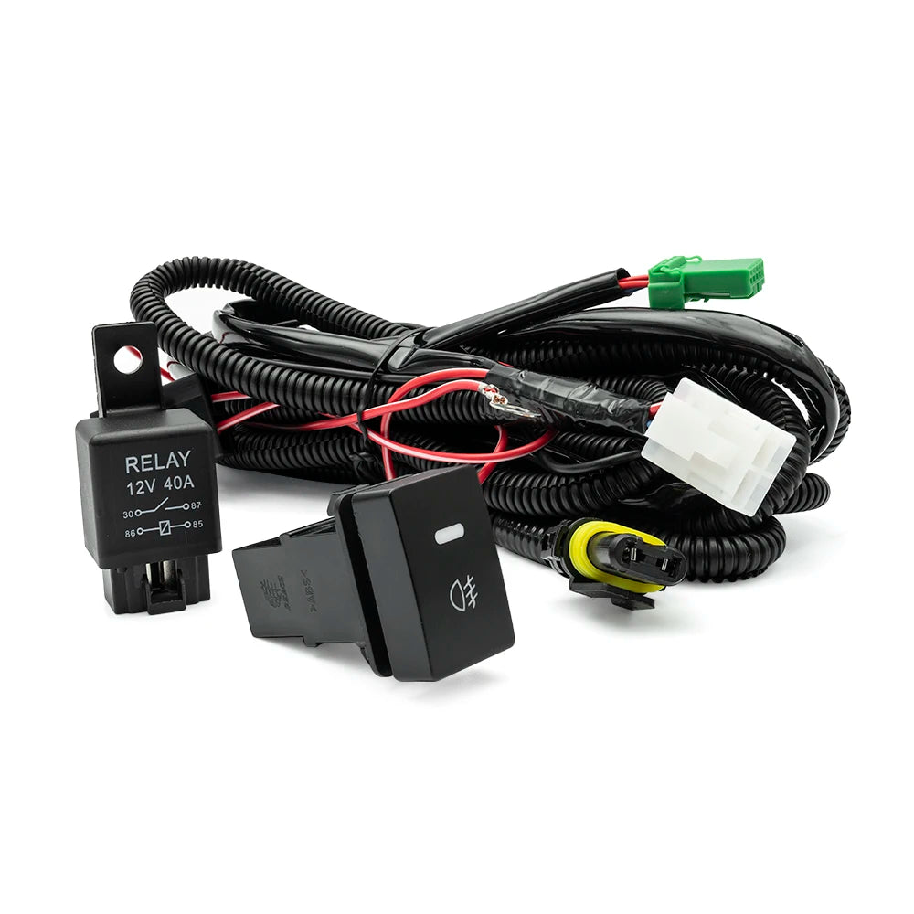 For Honda Civic Jazz CR-V HR-V H8 H11 12V 40A Fog Wiring Harness