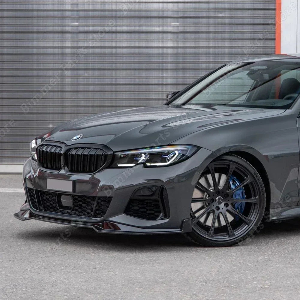 For BMW G20 G21 M Pack 3PCS Mp Front Bumper Lip Splitter Spoiler