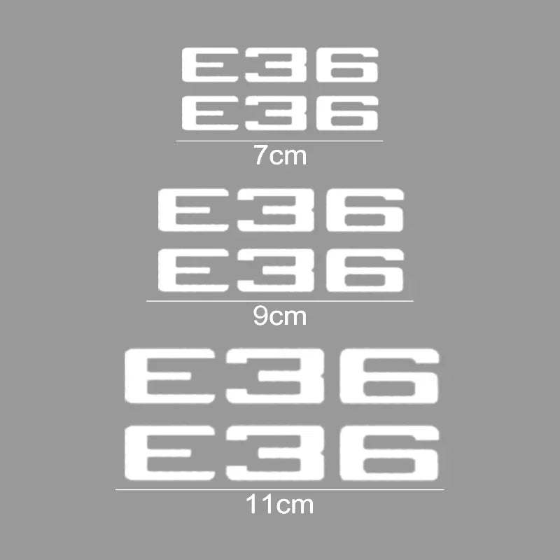 For BMW E36 Logo Accessories 6PCS Brake Caliper Stickers Vinyl