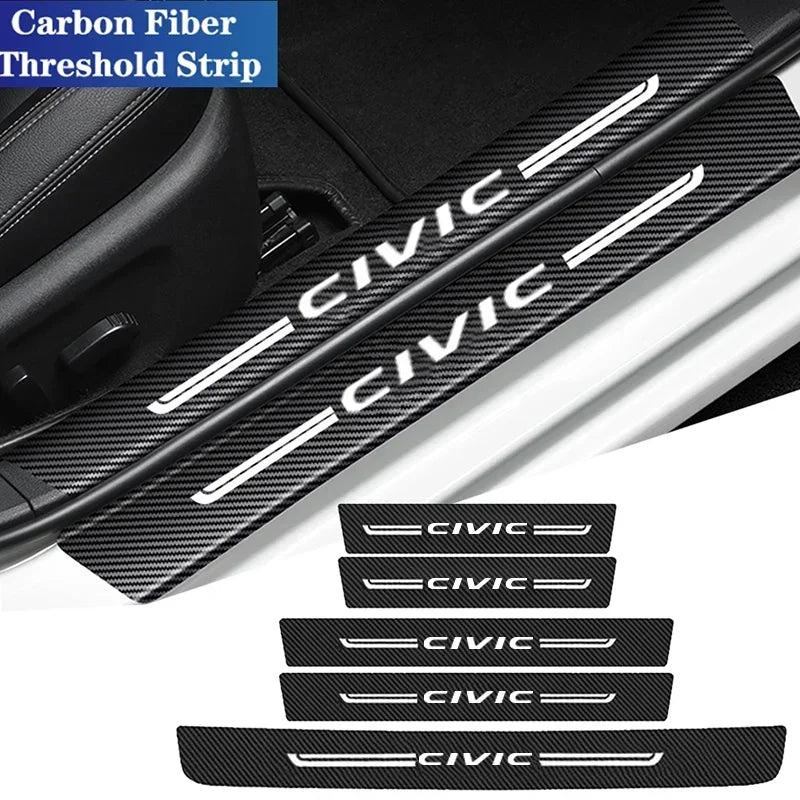 For Honda Civic Logo 2016 2017 2018 2019 2020 2021 Door Sill