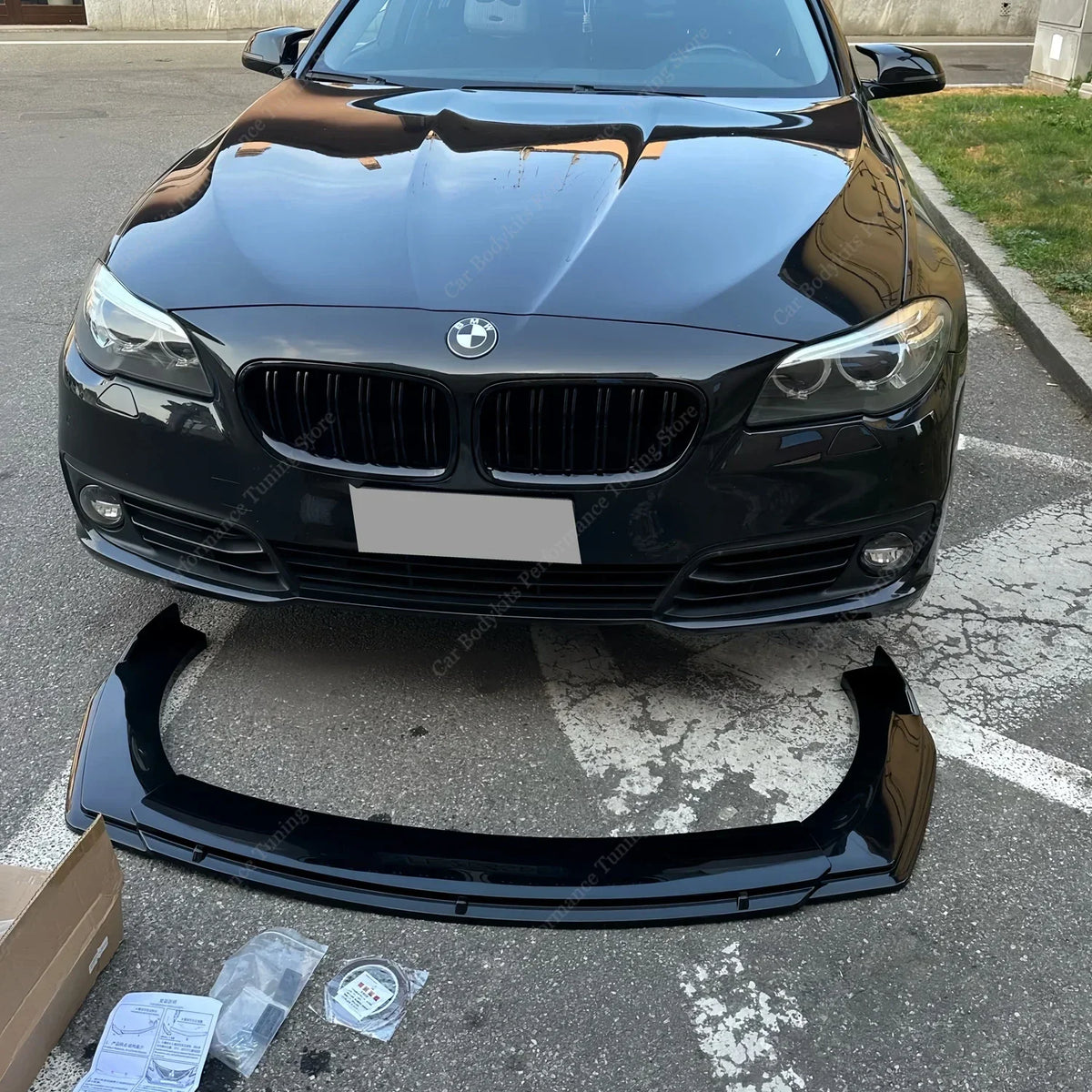 For BMW F10 F11 Lci 3PCS Front Bumper Lip Spoiler Splitter