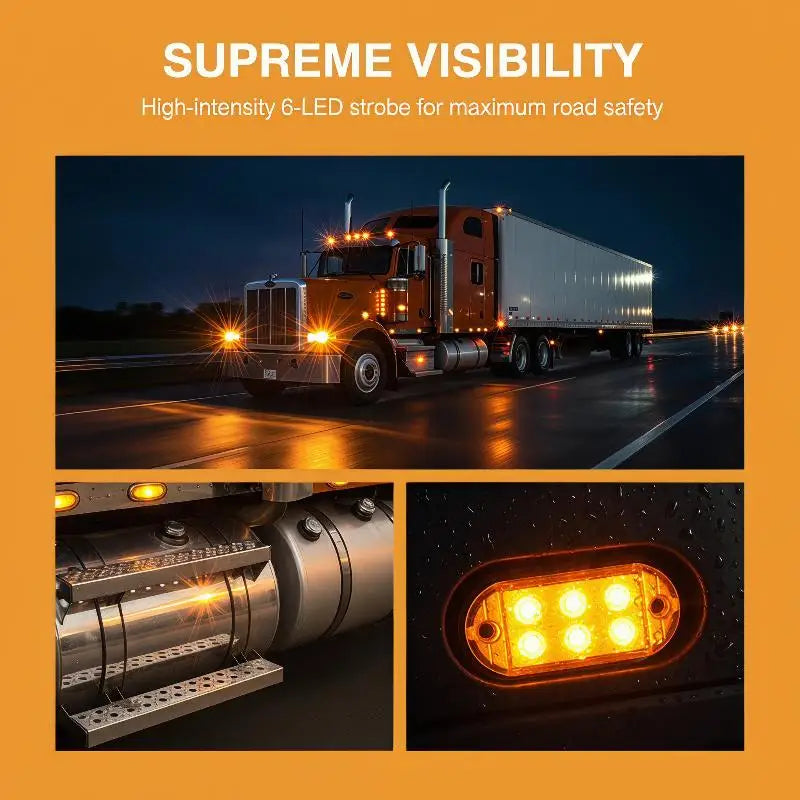 For Safety Emergency Vehicles 6LED Waterproof high-brightness
