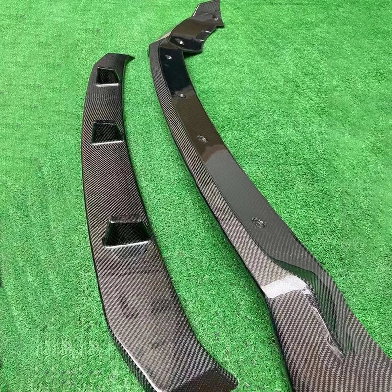 For BMW X6 G06 2019-2023 Carbon Fiber Front Lip Bumper Diffuser