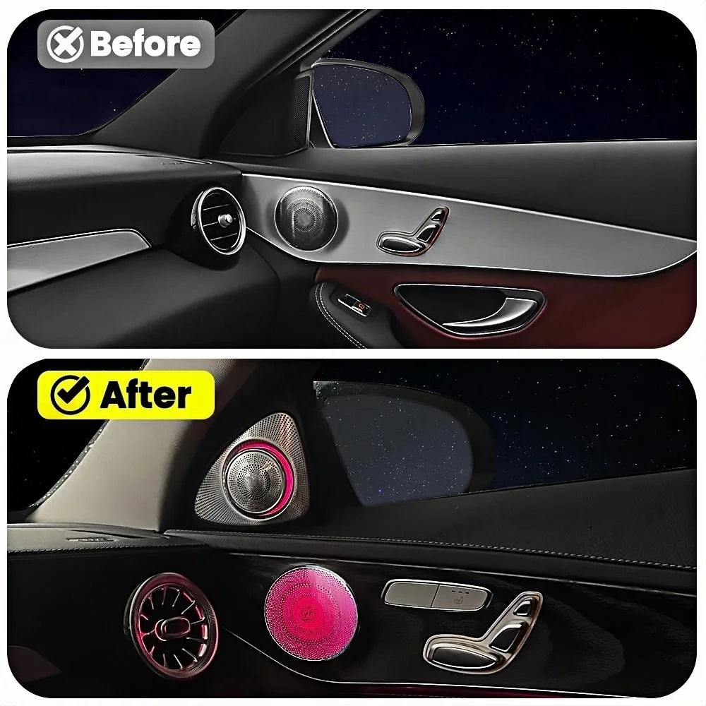 For Mercedes Benz W205 X253 W213 Door Luminou Speaker Cover W238
