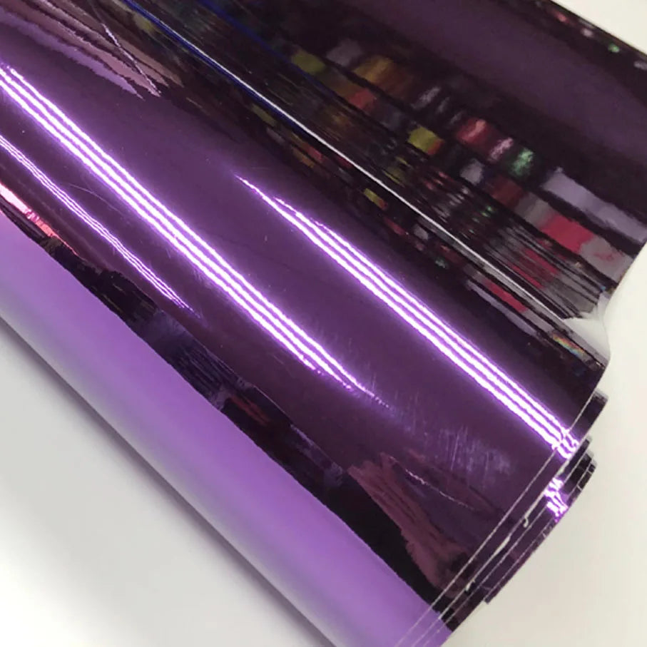 Colors Stretchable Chrome Mirror Vinyl Wrap Sticker Import Glue
