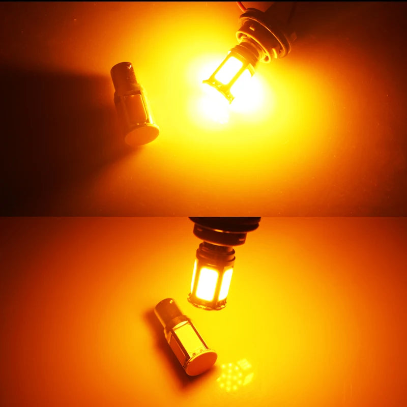 For Front Or Rear Turn Signal No Resistor Need Amber Yellow