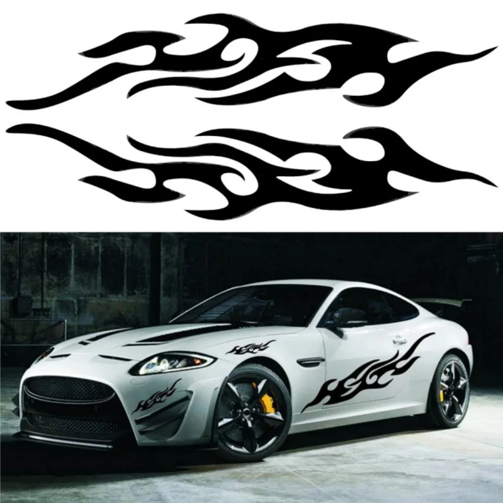 Stickers Modified Flame Reflective Sticker Motorcycle Vinyl