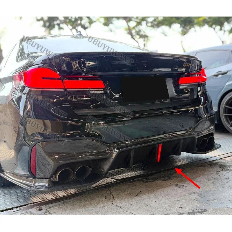 For BMW 5 Series M5 F90 G30 G38 3D Carbon Fiber Rear Bumper