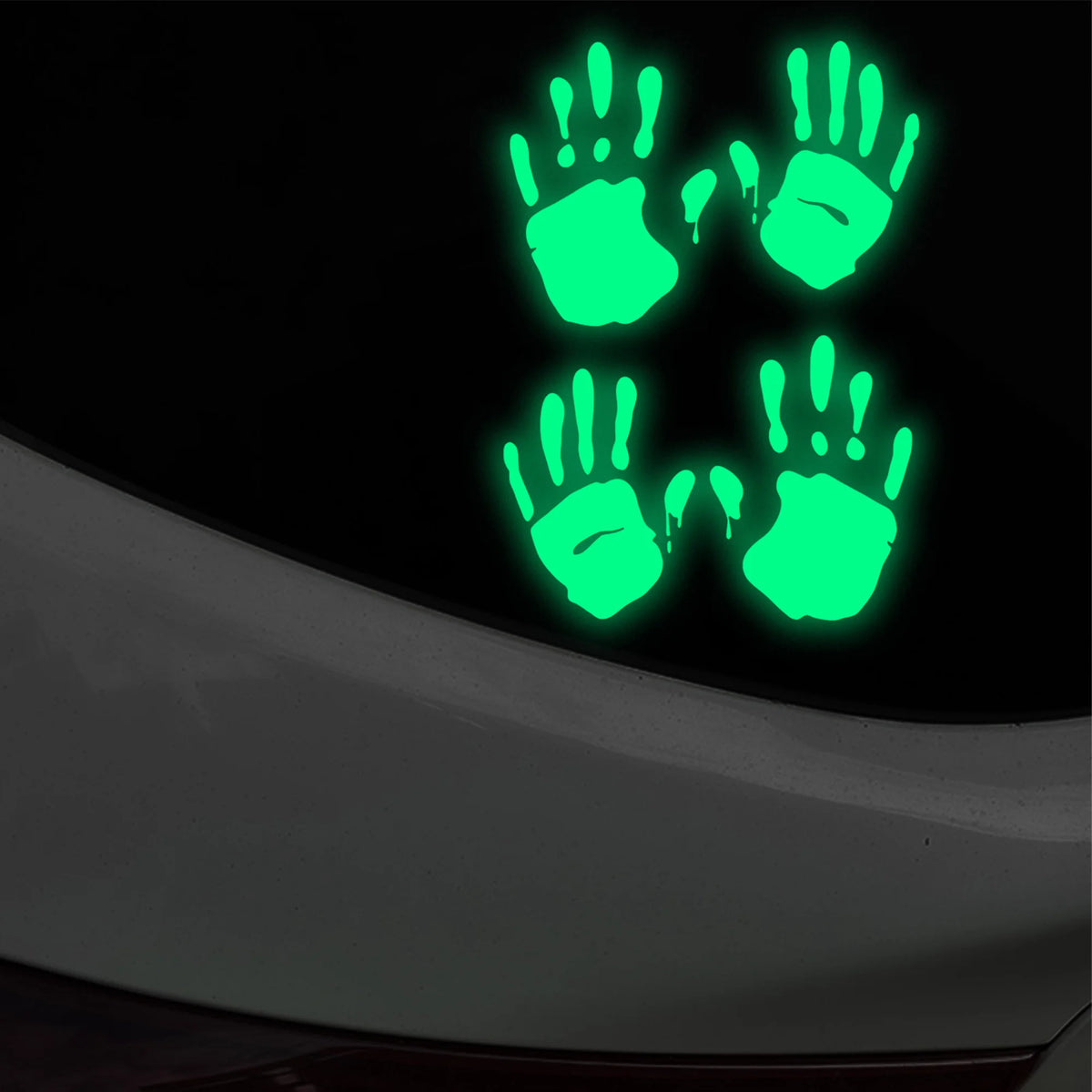 For Auto Body Window Halloween Decors Glow In Dark Hand Print