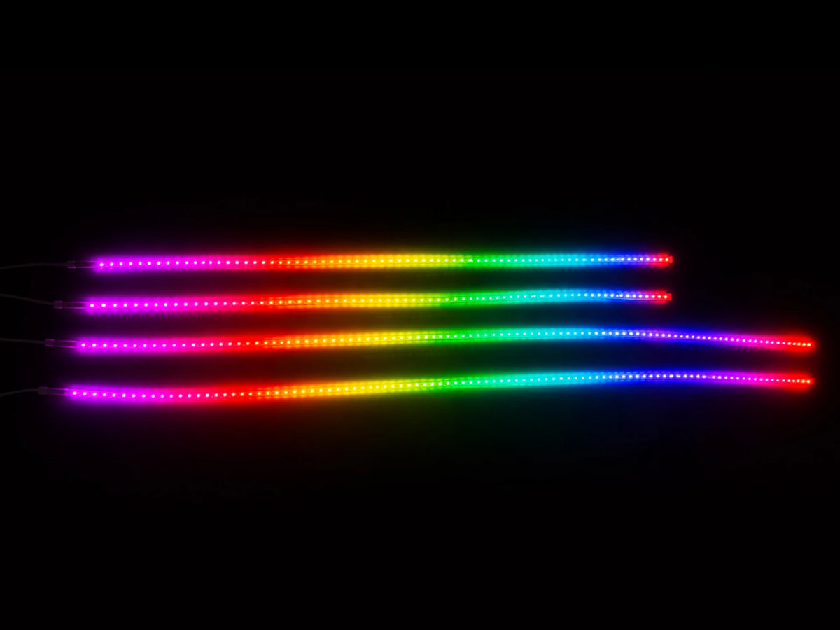 4PCS RGB Chasing Underglow Kit Truck SUV Waterproof Underbody