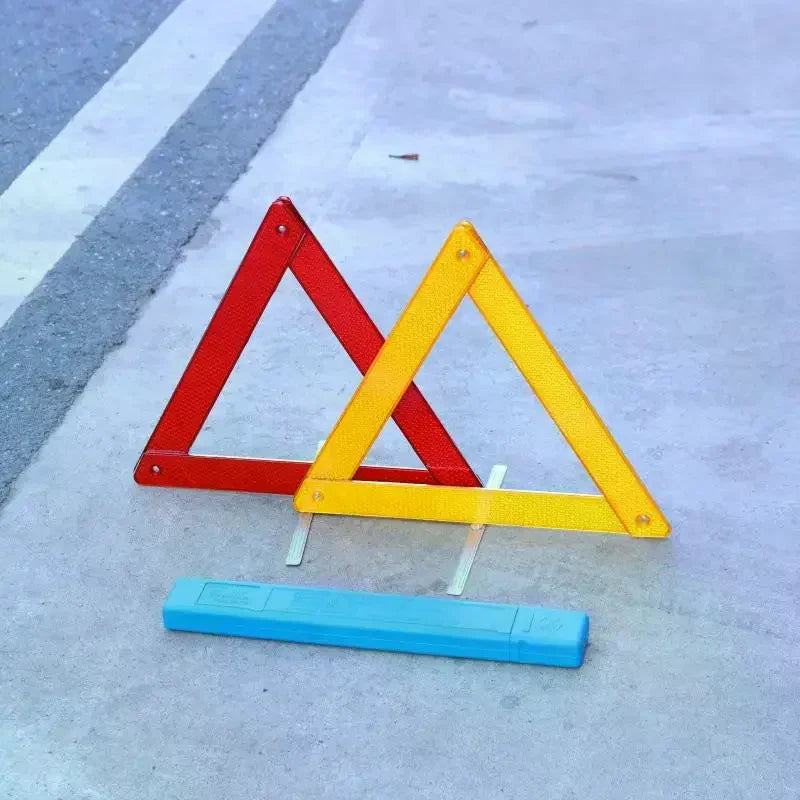 Emergency Early Warning Device Triangle Road Safety Stable Metal