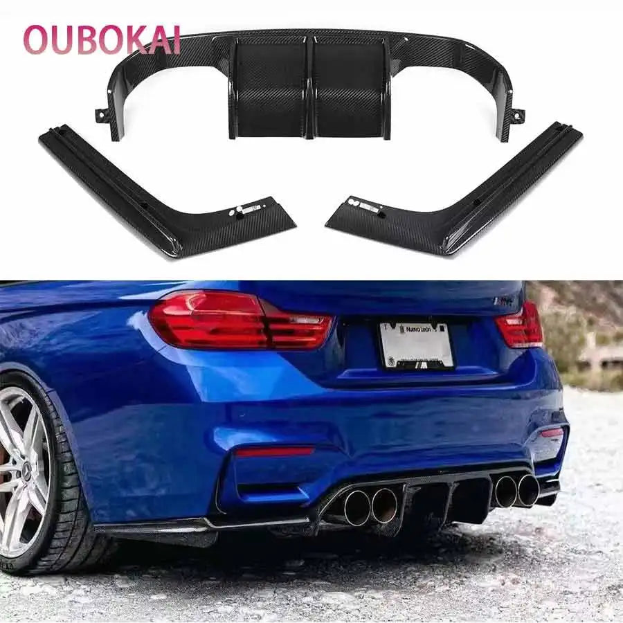 For BMW M3 M4 F80 F82 F83 2014-2020 V Carbon Fiber Frp Rear