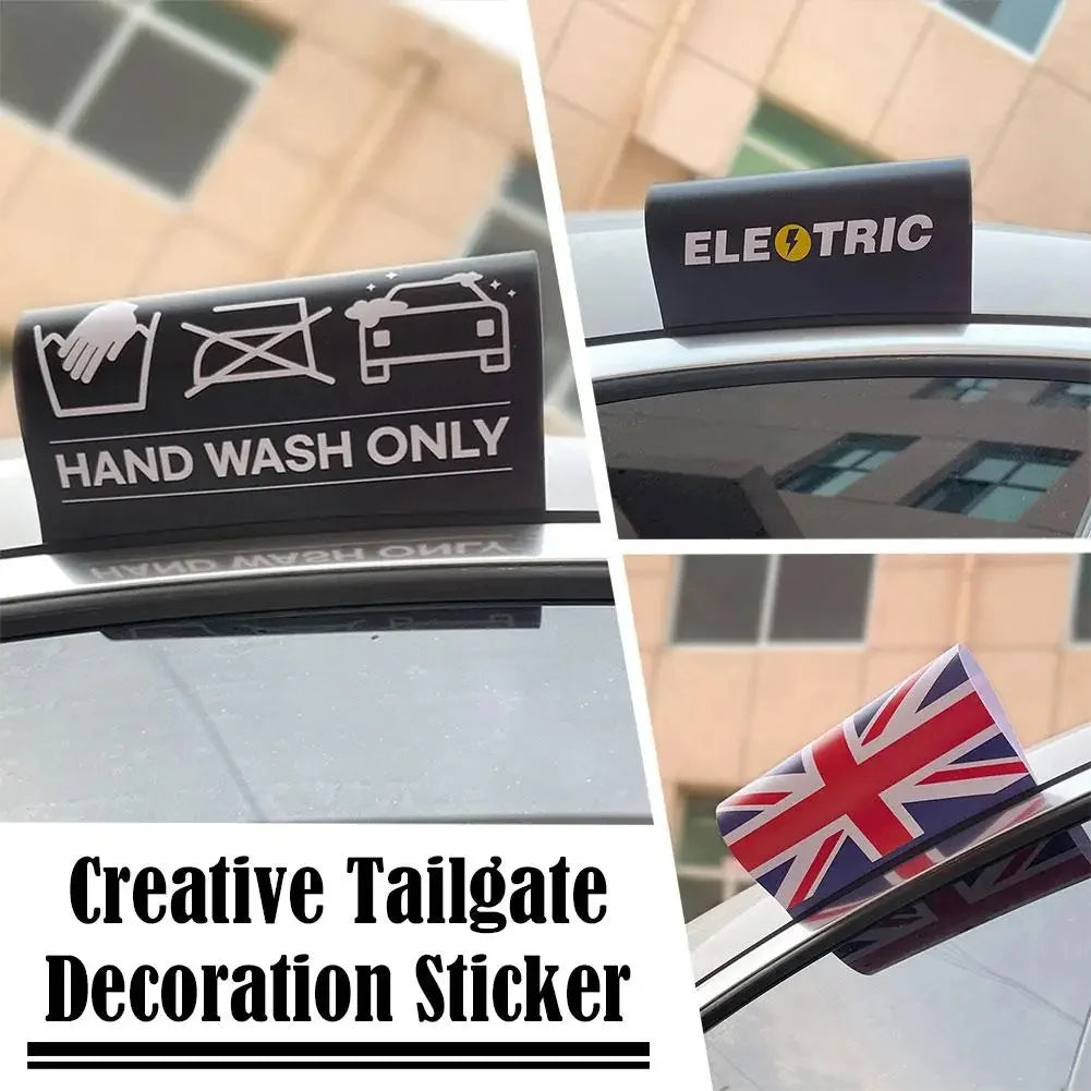 Creative Let S Go Wash Tag Sticker Waterproof Sunproof