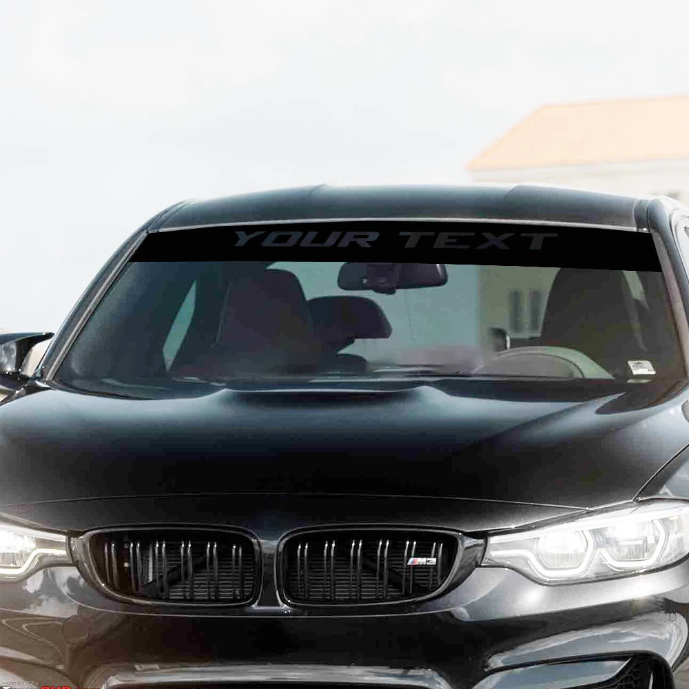 Front Windshield Sticker Custom Text Decor Decal Vinyl Customized