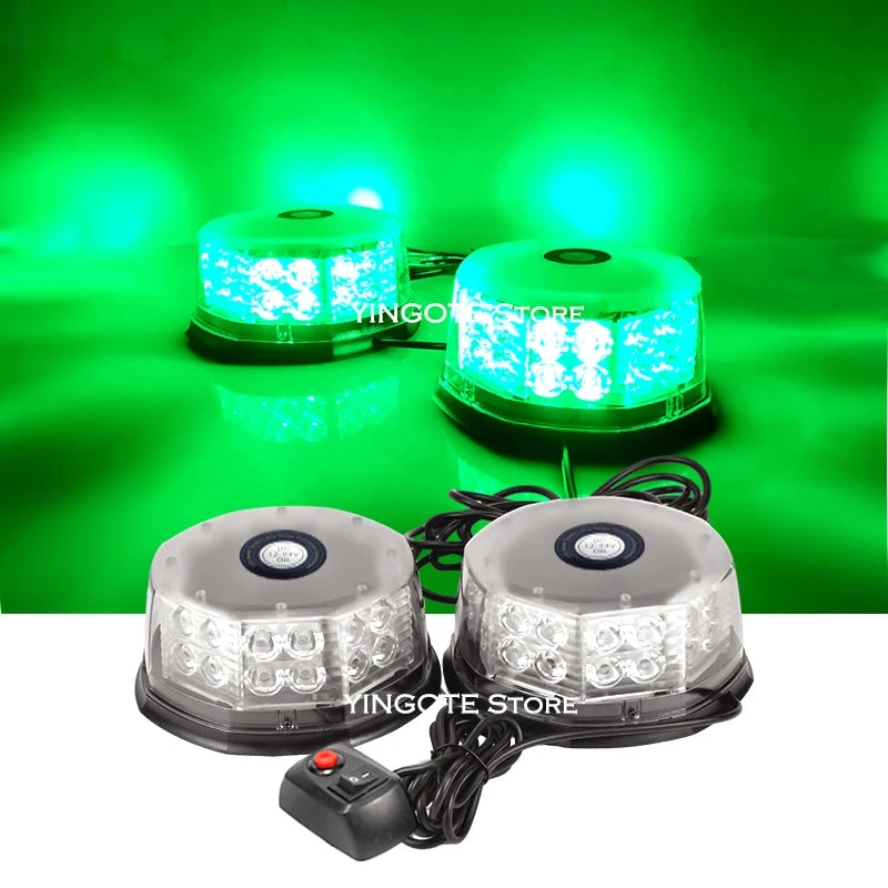 Green Engineering Trucks Trailer Magnet 32LED Beacon Flashing