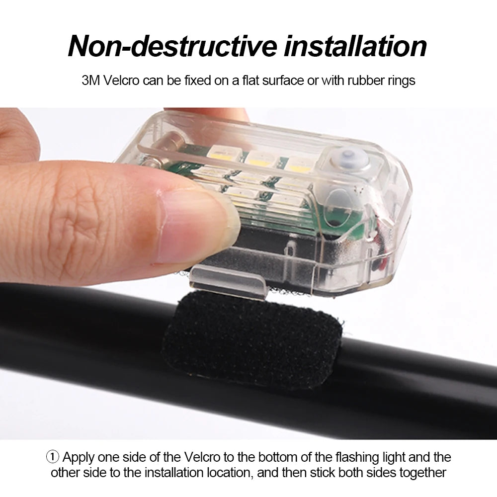 In Strobe Warning Motorcycle Drone Wireless Remote Bright Flash