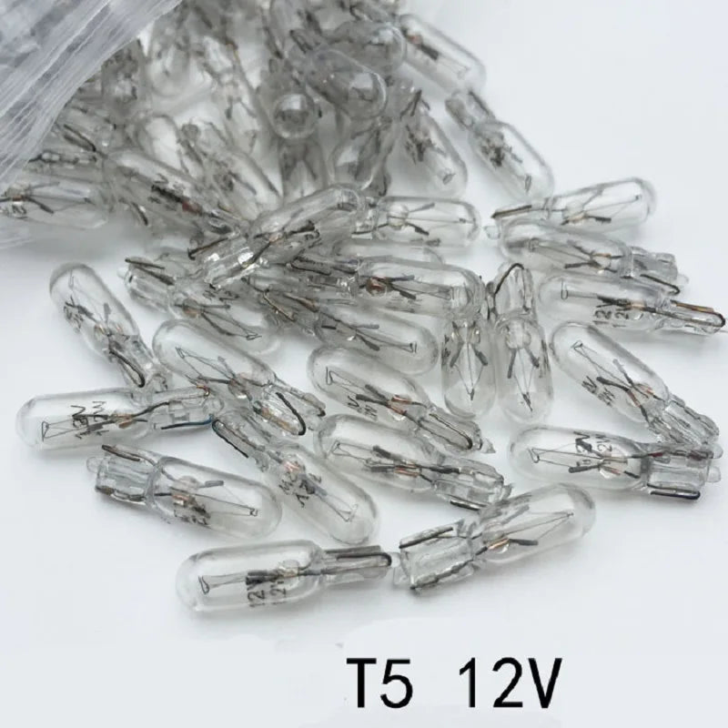 20PCS T5 12V 24V 1.2w W2W White Halogen Instrument