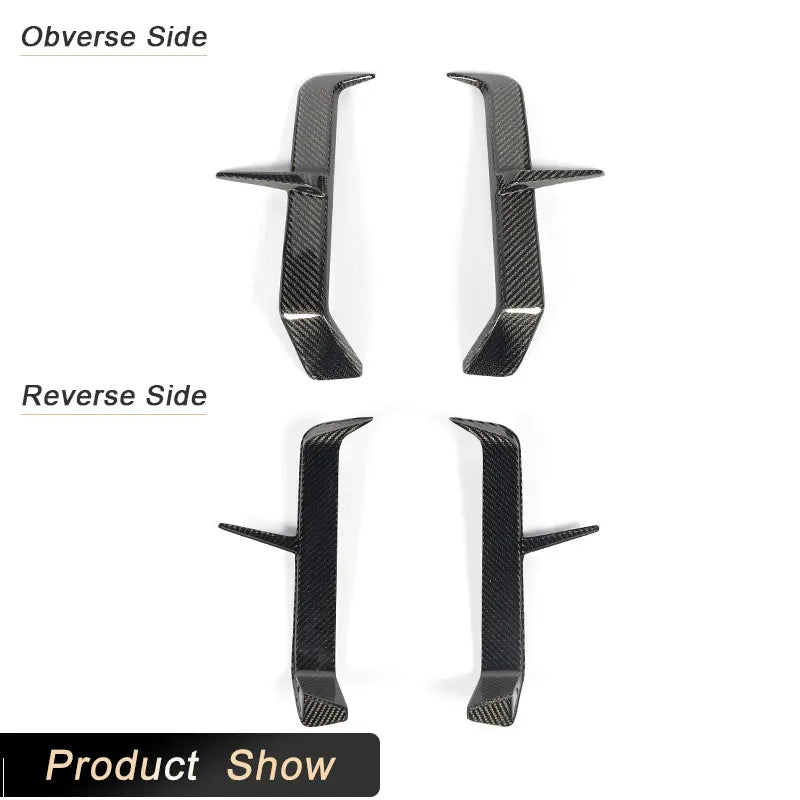 For BMW G90 G99 M5 2025 Rear Bumper Canards Full Carbon Fiber