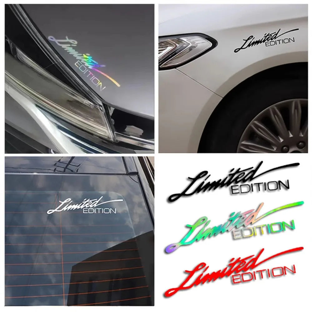 Limited Edition Sticker 3D Creative Vinyl Reflective Laser Decal