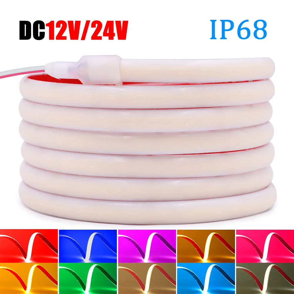 IP68 Waterproof Cob Neon Strip 5M 10M 15M 20M