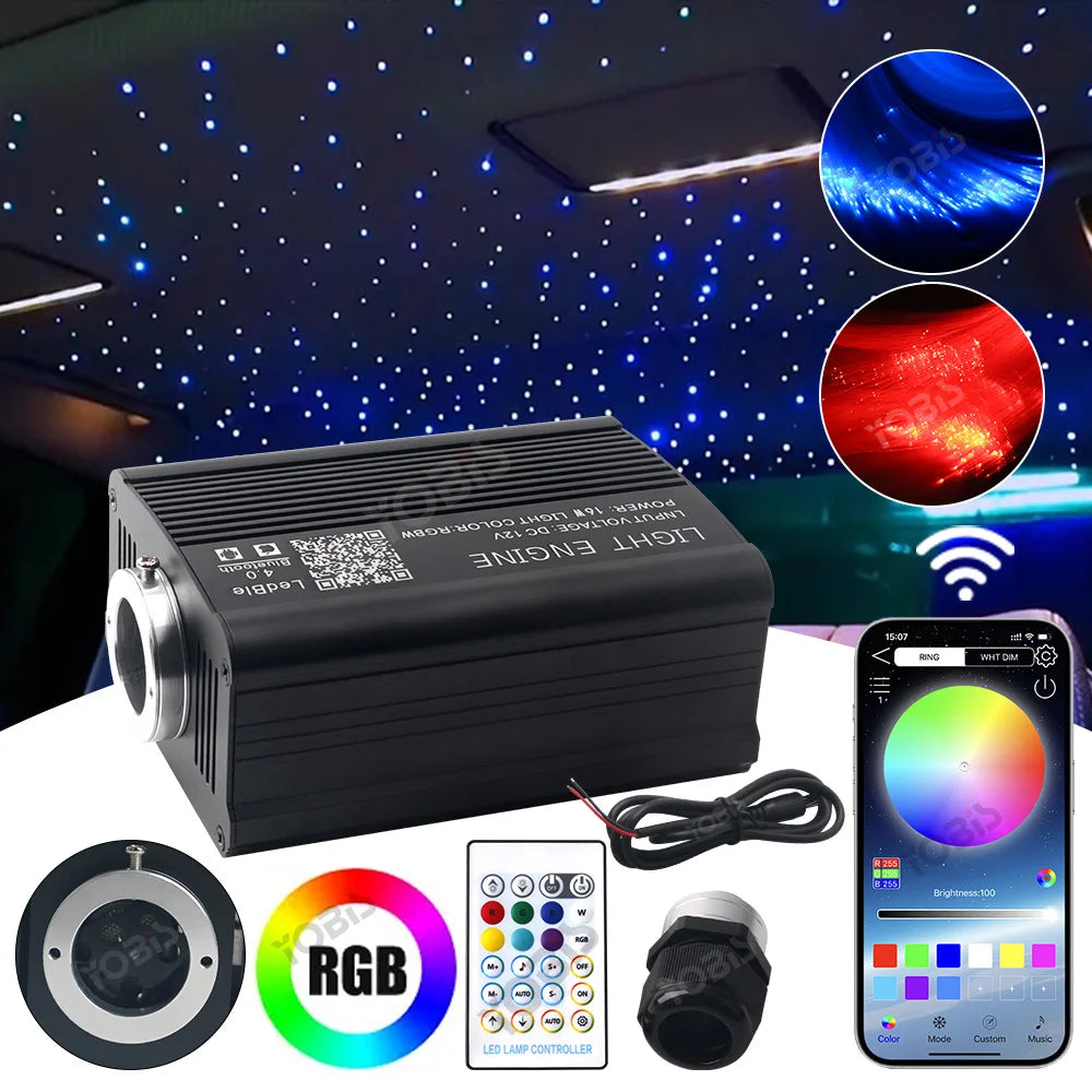16W Starry Sky Twinkle Star Ceiling Fiber Optic Shooting