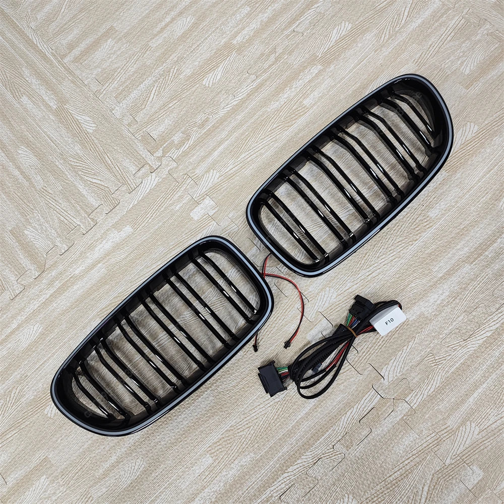 For BMW 5 Series F10 F11 Double Line Front Luminous Grille
