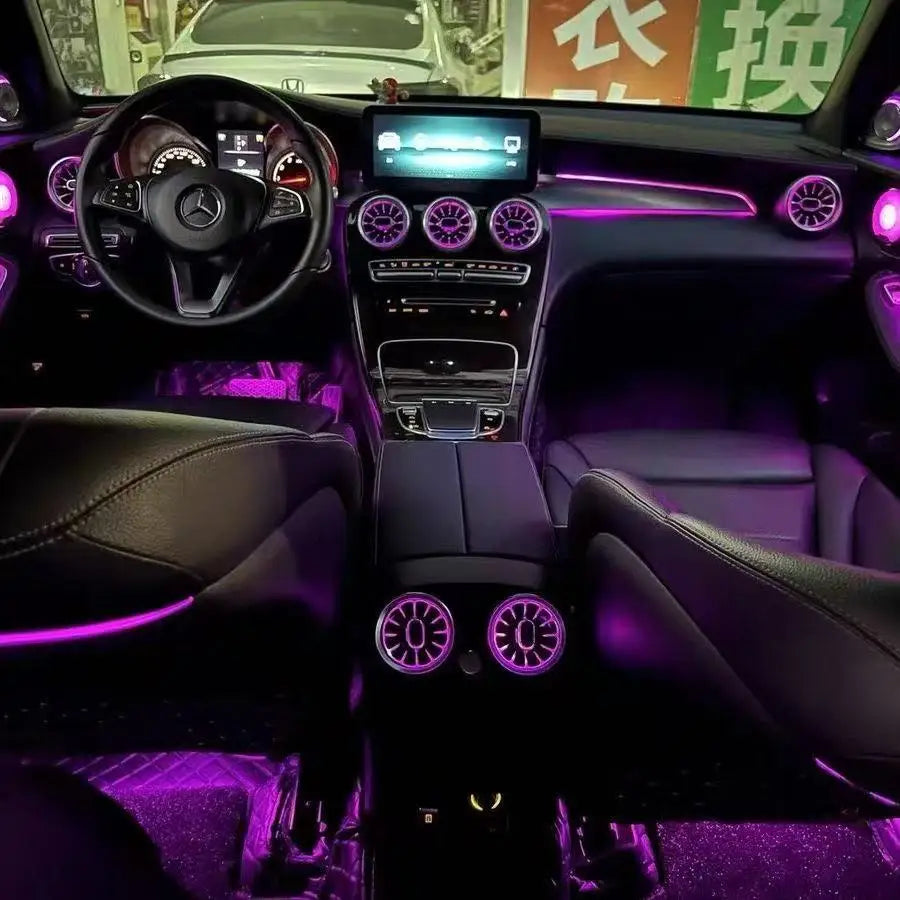 For Benz C-Class W205 Coupe 2015-2021,RGB Ambient Kit Rainbow
