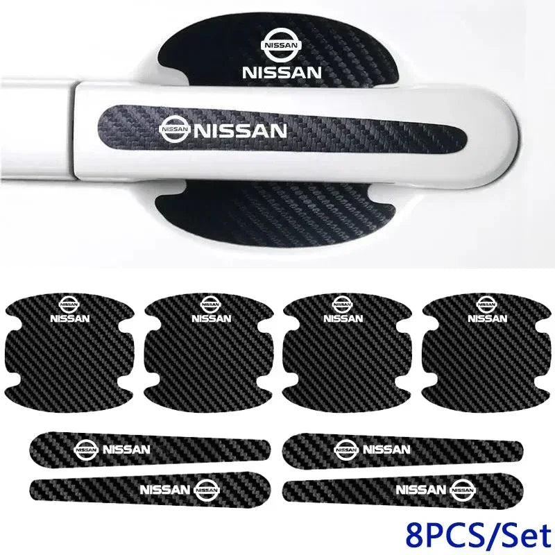 For Nissan Sylphy X-TRAIL Tiida Serena Carbon Fiber Door Handle