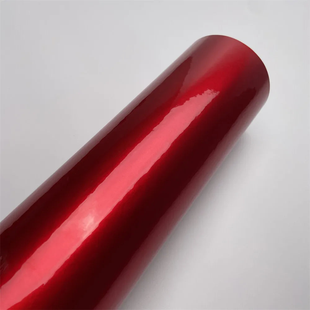 For Auto Motorcycle Adhesive Vinyl Self Adhesive Red Glossy