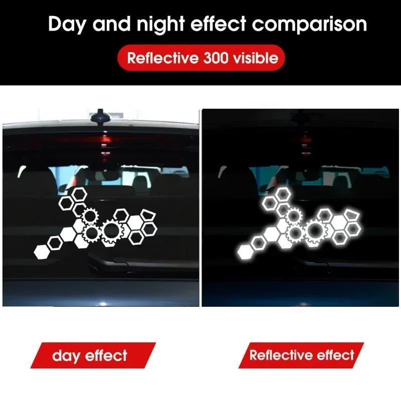 Reflective Honeycomb Hexagonal Sticker Motorcycle Electric