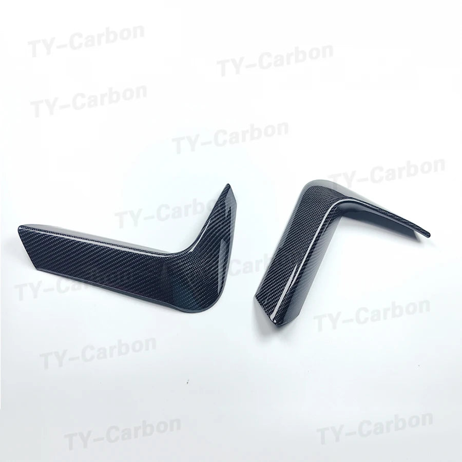 For BMW F80 F82 F83 M3 2PCS Dry Carbon Fiber Rear Bumper Lip
