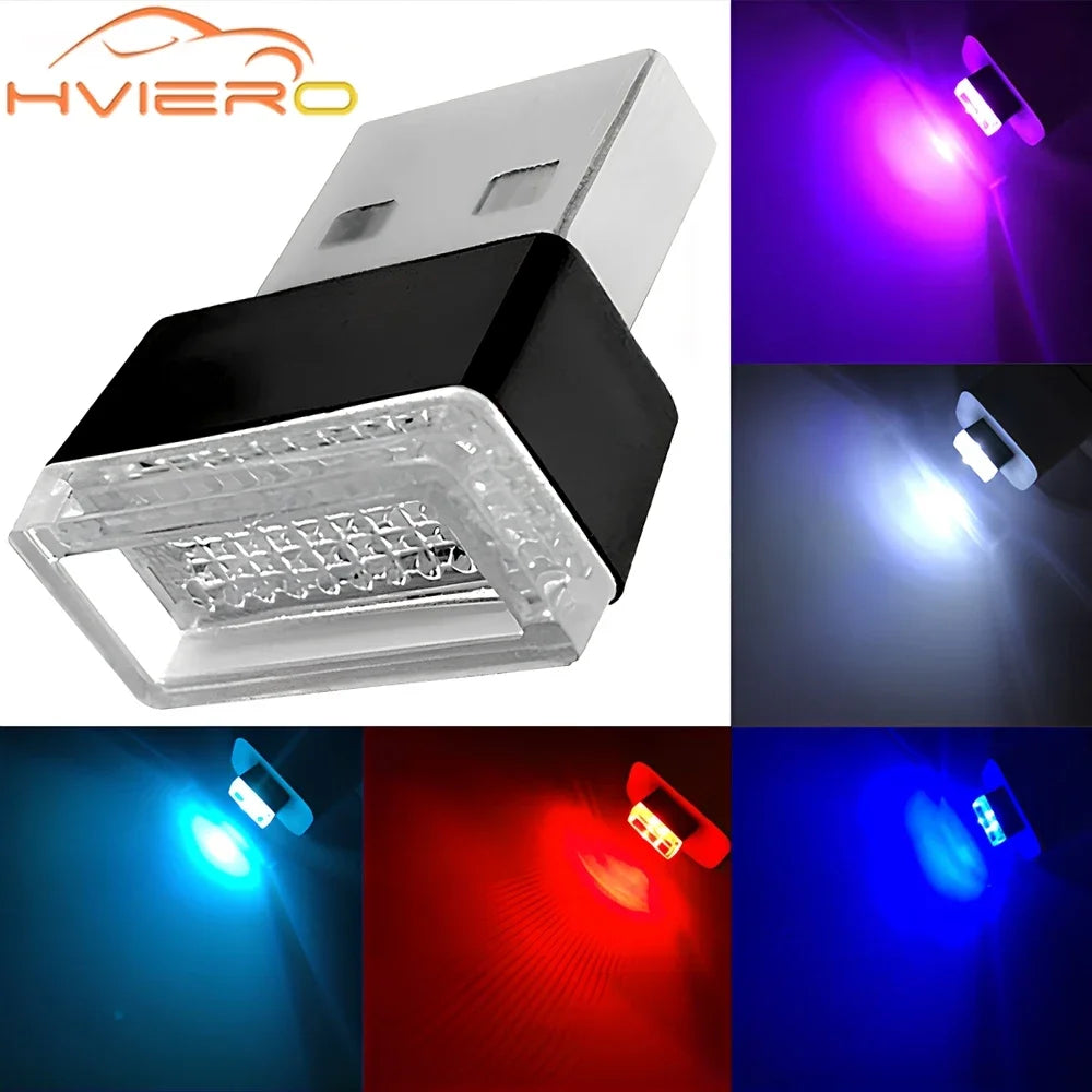 4PCS MINI USB Atmosphere Lamps Emergency Lighting Blue Red