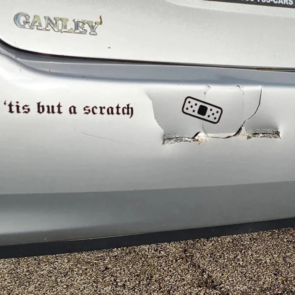 Tis But A Scratch Decals Modified Funny Bandaid Band