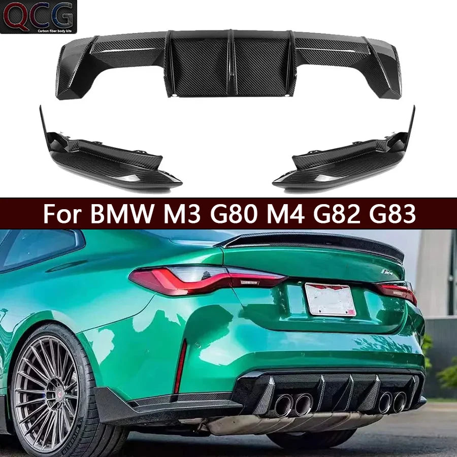 For BMW M3 G80 M4 G82 G83 Mp Carbon Fiber Back Lip Rear Bumper