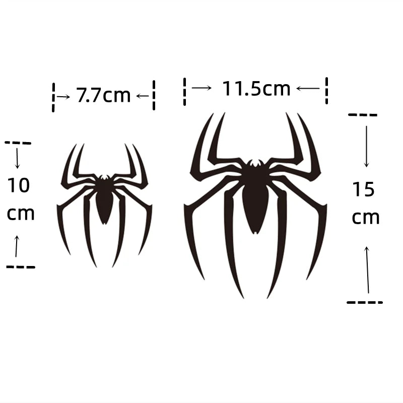 2PCS Stickers Spider Sticker Rear Windshield Front Creative
