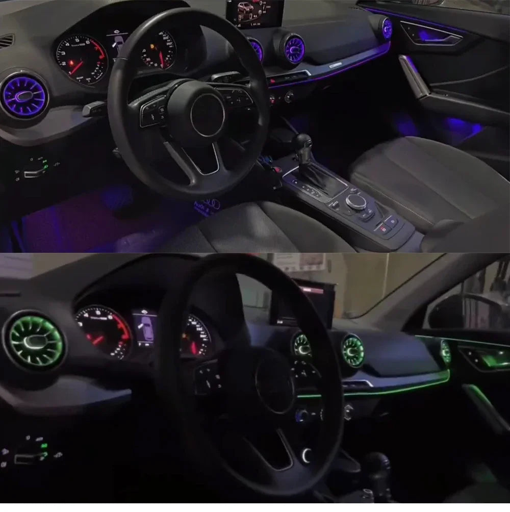 For Audi Q2 2019-2024 LED Interior Ambient Atmosphere Lighting