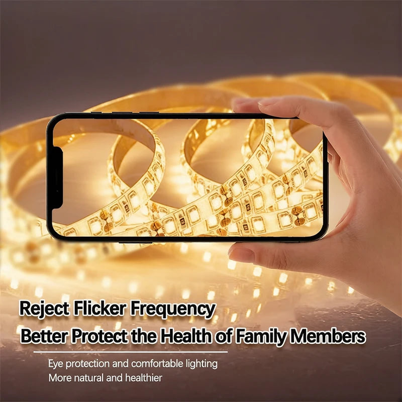 For Bedroom Kitchen Under Cabinet Living 12V Warm Color Strip