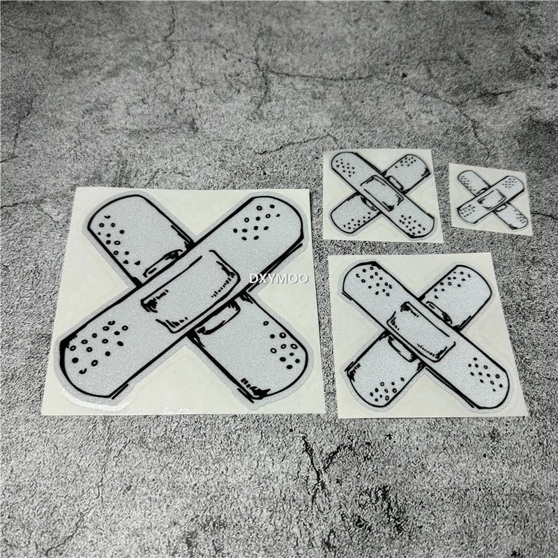 For Laptop Computer Case Trunk Auto Croass Band Aid Stickers