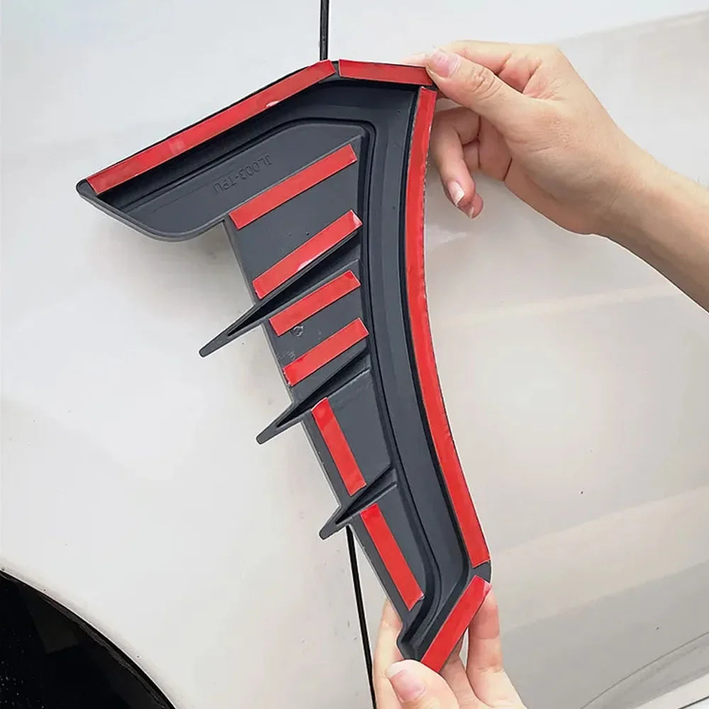 2PCS Side Gills Flow Fender Shark Gill Sticker 3D