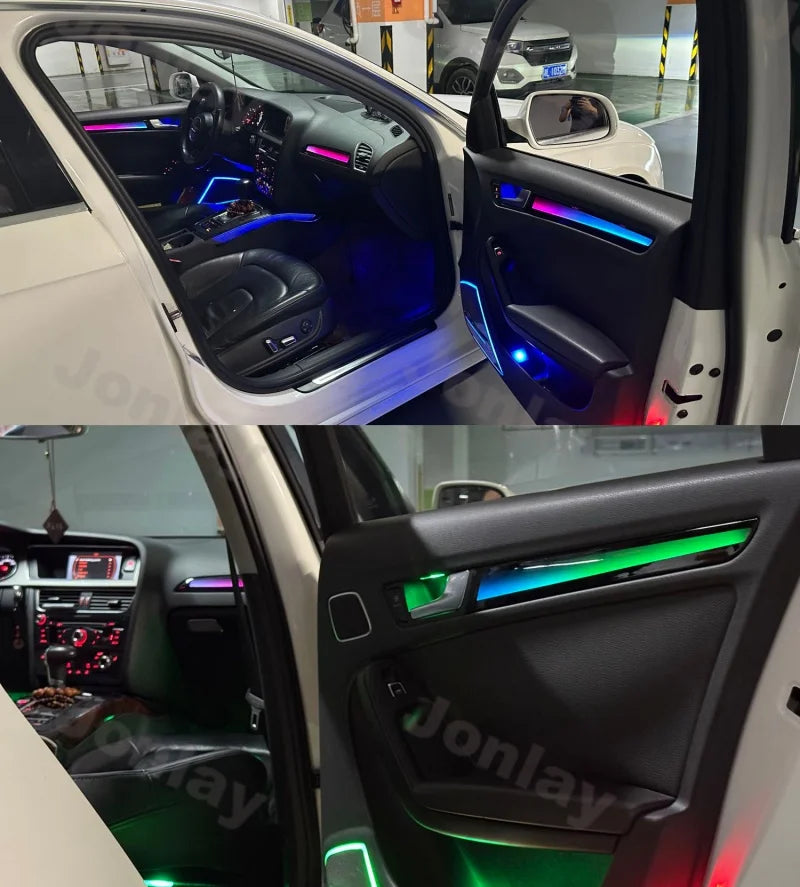 For Audi A4 B8 8RB 2009-2016 Interior Atmosphere Trim Lighting